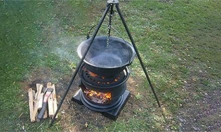 DIY Stove Made From Used Tire Rims