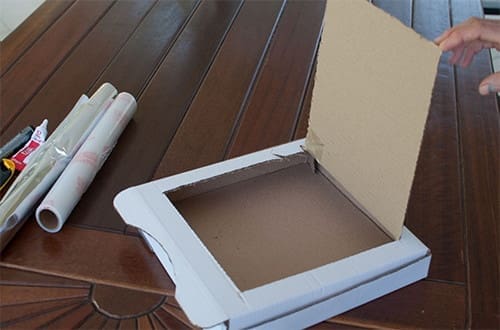 the solar oven at the beginning