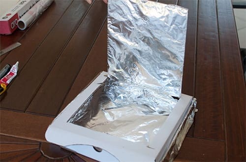 aluminium cover for the solar oven