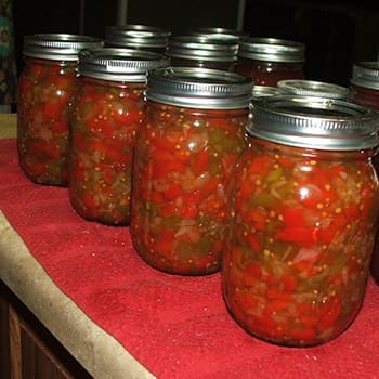 10 Canning Recipes From The Amish - Amish Canned Pepper Relish