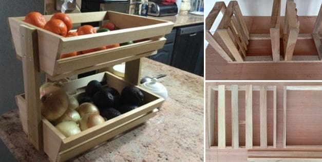 DIY Corner Vegetable Storage Bin