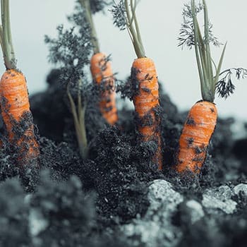 6 Foods You Should Bury in Your Backyard - carrots underground