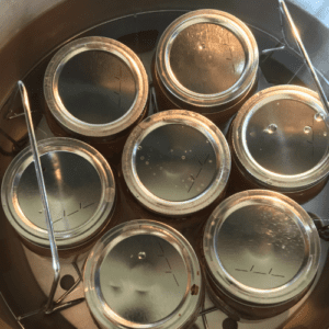 jars being water canned