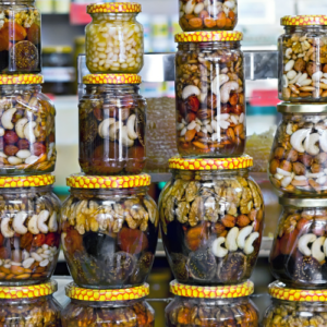 canned vegetables in honey