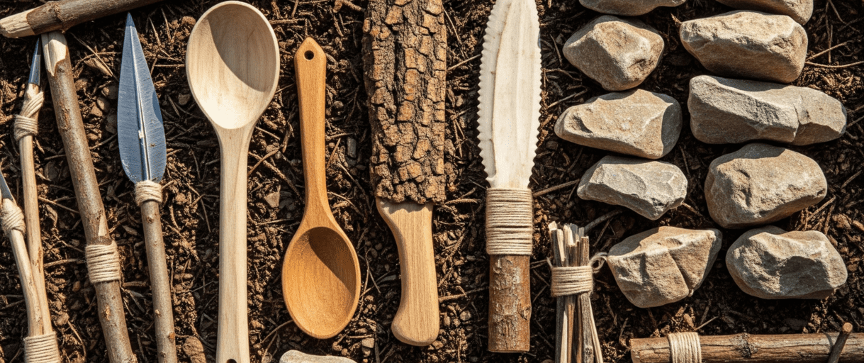 DIY Tools You Can Make from Bark, Rocks and Trees