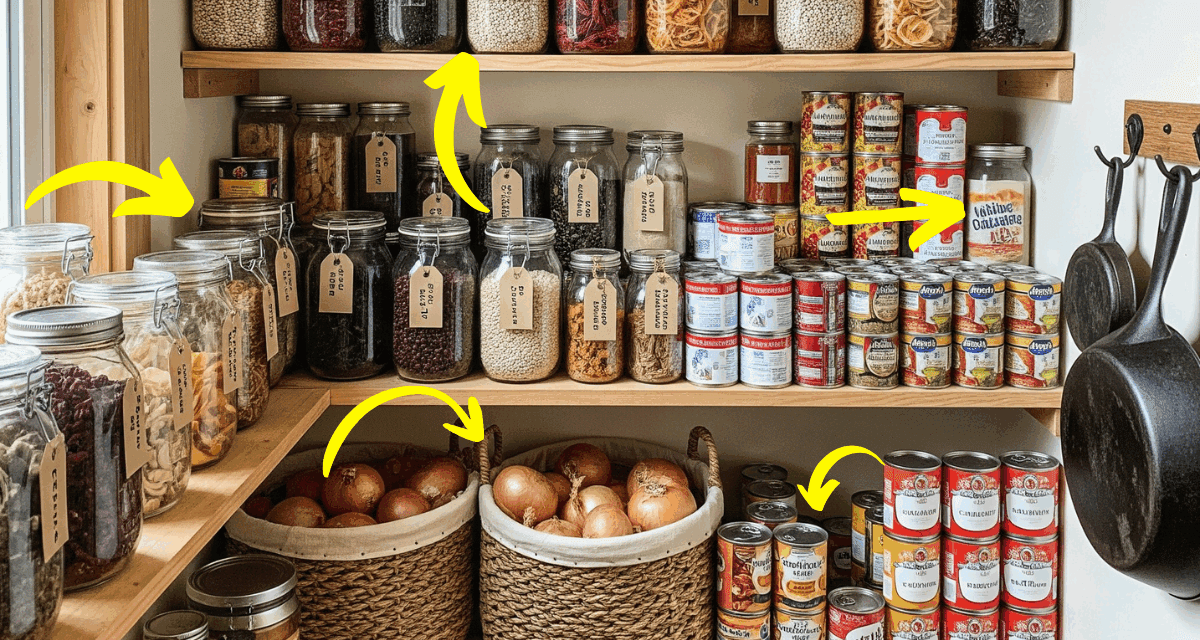 How to Store 2+ Years Worth of Food in a Small Pantry
