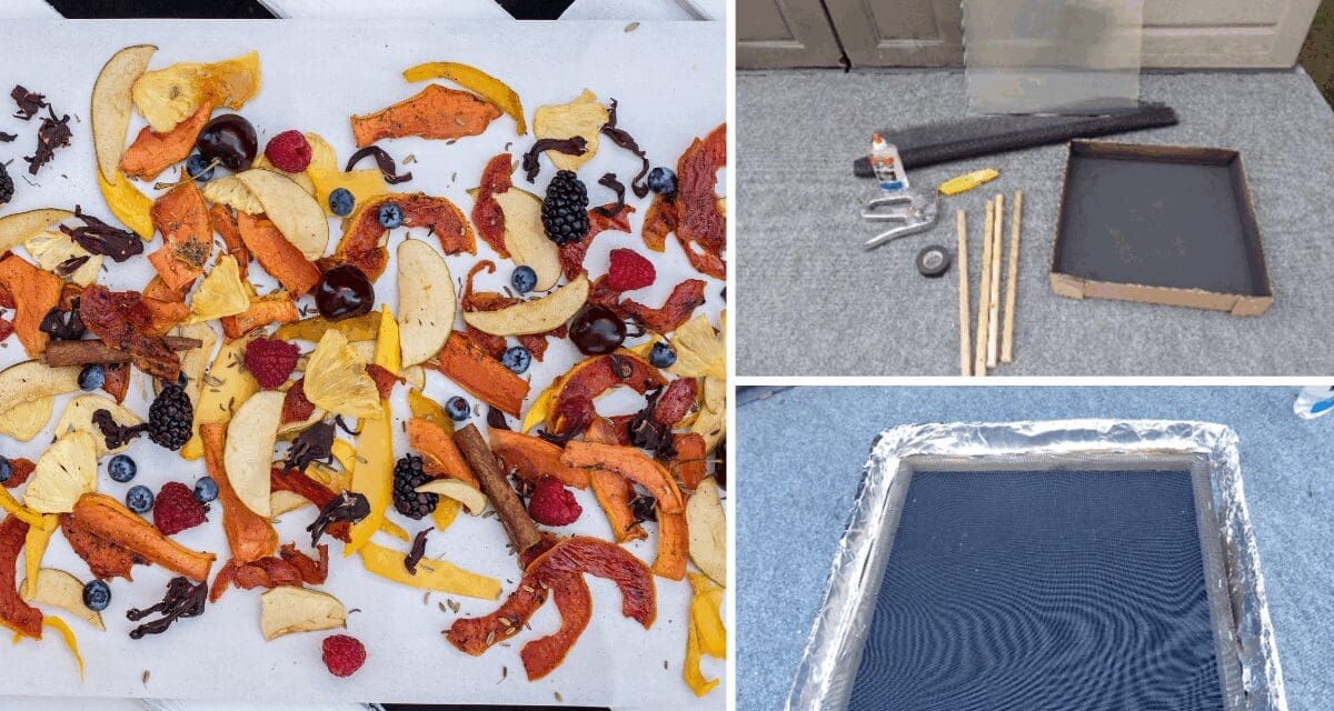 DIY Solar Food Dehydrator from Pizza Boxes and Aluminum Foil